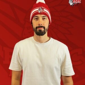 Bommelmütze Rot-Weiß